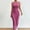 Pink, variant on Hvot&aat Womens Elegant Sleeveless Knitted Basic Bodycon Dress Slim Fit Solid Color Midi Sweater Dresses