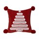thumbnail image 1 of Funda de cojín con diseño de árbol de Navidad y borlas Decoración con bolas de pelo Funda de cojín estilo rústico, 1 of 7