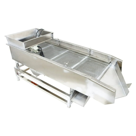 Full Stainless Steel Linear Vibrating Screen Linear Sifter Machine with 6mm 1mm Mesh Screen