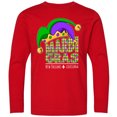 thumbnail image 3 of Inktastic Mardi Gras New Orleans Louisiana Jester Hat Long Sleeve Youth T-Shirt, 3 of 5
