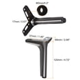 thumbnail image 2 of Furniture Legs, 4 Pack 5-inch - Carbon Steel Triangle Furniture Feet for Sofa Bedside Table (Metallic Black), 2 of 6