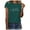 Green, variant on TSADFHJI Mock Turtle Neck Tops for Women Plus Size Unisex T Shirt Printed Pattern Casual Fashion Soild Color Short Sleeve Tops Xxl Grey