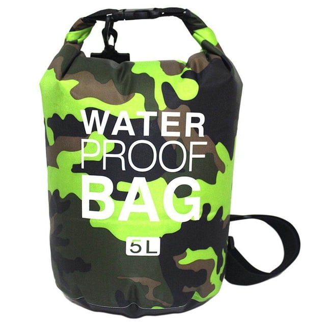 thinsony Dry Bag Surfing Waterproof Sack Leakproof Outdoor Rafting Boating Floating Green 5L