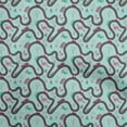thumbnail image 1 of oneOone Cotton Cambric Aqua Blue Fabric Travel Sewing Craft Projects Fabric Prints By Yard 42 Inch Wide, 1 of 4