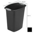 Sterilite 3 Gal. Wastebasket Black Set of 6