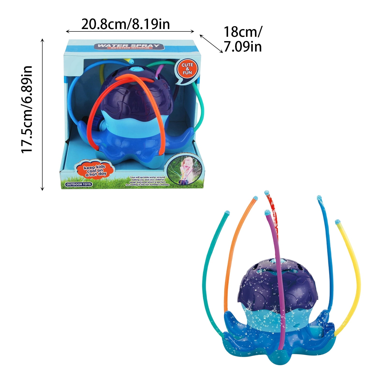 Sprinkler for Yard, Rotating Garden Water Sprinkler with Insect Flower Design, Outdoor Summer Lawn Water Play for Backyard Fun, Birthday Gift