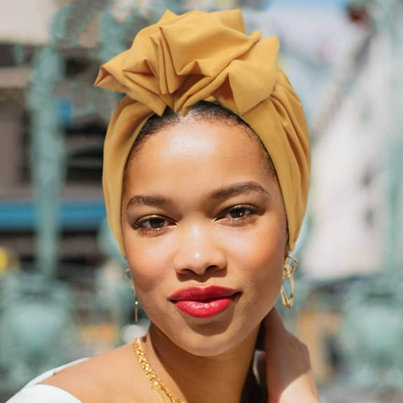 Neoyler Women's Fashion Wrap Head Cap Soft Stretchy French Retro Turban Suit for Hair Braids Box Braids High Ponytails Buns Hijabs Sleeping Chemo Bad Hair Days