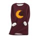 thumbnail image 1 of Sudadera de lana gruesa con estampado de amor y corazón a la moda para mujer, ropa interior cálida de terciopelo con cuello redondo, regalo superior para parejas Pompotops  gfhjh15498, 1 of 3