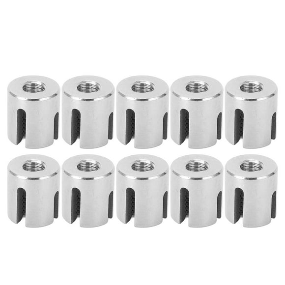 10Pcs Wire Rope Cross Clip, Trellis Fastener 316 Stainless Steel Cross Cable Clamps for Wall Trellis System