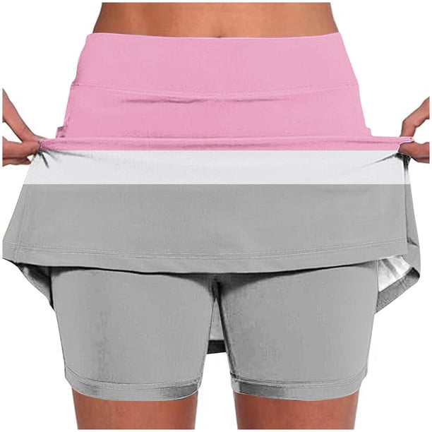 Pantalones Cortos Atléticos de Mujer de Cintura Alta Pantalones Ligeros de Impresión Delgados con Bolsillos