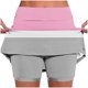 thumbnail image 1 of Pantalones Cortos Atléticos de Mujer de Cintura Alta Pantalones Ligeros de Impresión Delgados con Bolsillos, 1 of 5
