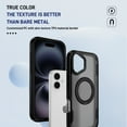 thumbnail image 4 of Dteck Magnetic Case for iPhone 16,Shockproof TPU Matte PC Case 360° Rotatable Ring Holder Kickstand Compatible with Mag Safe Back Cover,Gray, 4 of 8