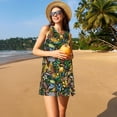 thumbnail image 3 of Logiee Hawaiian Culture Symbols Print Summer Dresses for Women,Beach Sleeveless Flowy Pocket Tshirt Tank Sundresses,Women's Sleeveless Dress, 3 of 7