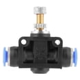 thumbnail image 3 of Fosa Pneumatic flow speed valve, Flow Speed Control Valve,10 pcs/set Push In Speed Controller 6mm Pneumatic Air Flow Control Valve Connector, 3 of 8
