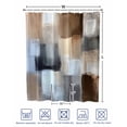 thumbnail image 4 of Split Shower Curtain for Transfer Bench, Abstract Gray Brown Fabric Shower Curtains for Bathroom, Oil Painting Color Blocks Tub Sliding Transfer Bench Waterproof Bath Curtains 72"x72", 4 of 9