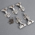 thumbnail image 1 of CTIRCHIU 5Set Overlay Hinges for Cabinet Doors Steel Hydraulic for Kitchen Use, 1 of 5