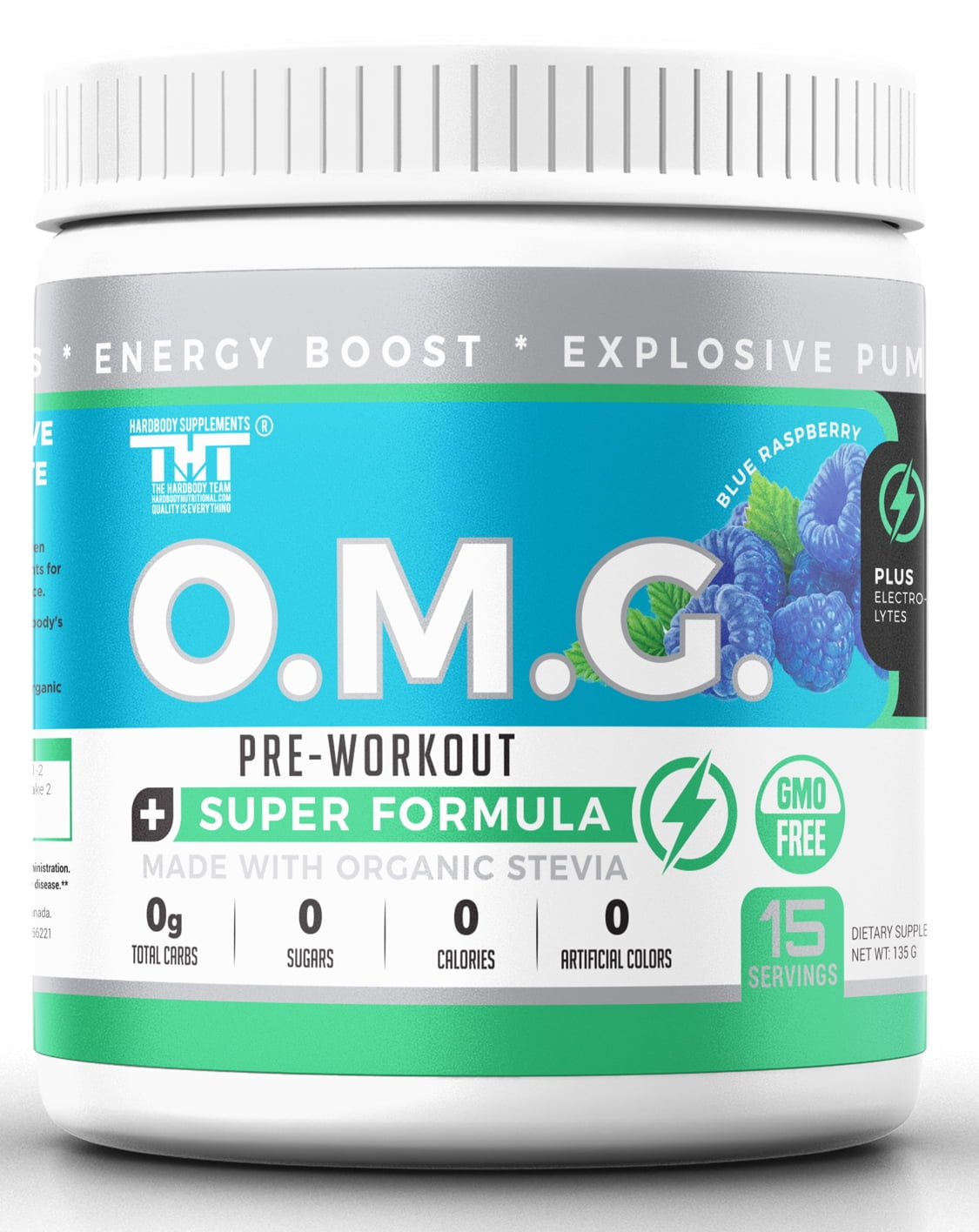 OMG Natural, Organic Pre Workout Mix Caffeine, Creatine