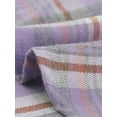 thumbnail image 5 of Unique Bargains Women's Casual Boyfriend Plaid Button Down Flannel Shirt M Pastel Purple, 5 of 5