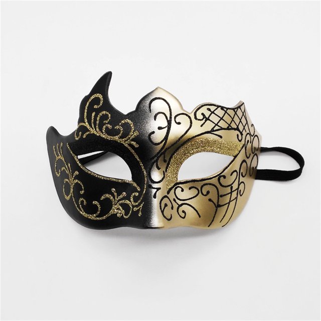 Masquerade Mask For Women Men, Adjustable Ball Masks For Couples, Half Face Cover For Halloween Cosplay Party