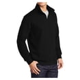thumbnail image 4 of Yellow Rooster Men's 1/4 Zip Sweatshirt Black 4XL, 4 of 8