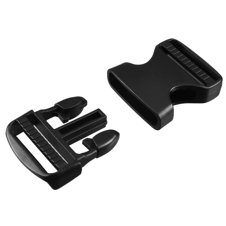Uxcell Strap 1 1/2 Spare Parts Plastic Side Quick Release Buckle Sewing  Fixed Fastener Black
