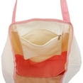 thumbnail image 2 of ThreadArt Extra Large 100% Cotton Natural Canvas Tote Bag With Light Pink Handles - 22"x16"x6" - 14 oz Canvas - For Women, School, Shopping, Beach, Getaways, Gifts, 2 of 6