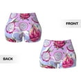 thumbnail image 3 of Sikiie Dragon Fruit Print Workout Shorts Women Scrunch Butt Gym Shorts Seamless High Waist Tummy Control Yoga Biker Athletic Shorts, 3 of 5