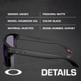 thumbnail image 2 of Oakley OO9487 Holbrook XXL Rectangle Shaped Non-Polarized Sunglasses for Men & Women - Includes Official Eyewear Kit - Matte Black Frame with Prizm Grey Lens, 2 of 6