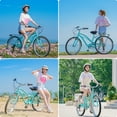 thumbnail image 3 of Lilypelle Adults Beach Cruiser Bicycle, 24" 26" Wheel 7 Speed Bike Fits Rider: 4'11"-6'2", Step Through Bikes for Commuting, Unisex, 3 of 14