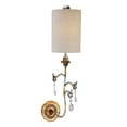 thumbnail image 2 of Lucas McKearn Tivoli 1-light Traditional Crystal Wall Sconce in Cream/Gold, 2 of 2