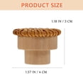 thumbnail image 3 of MasteelfCA 4pcs Bohemian Style Furniture Knobs Wooden Dresser Knobs Rattan Cabinet Knobs, 3 of 8