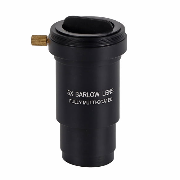 Lente Barlow multicapa de 1,25" 5X con rosca M42 para telescopios de 31,7 mm.