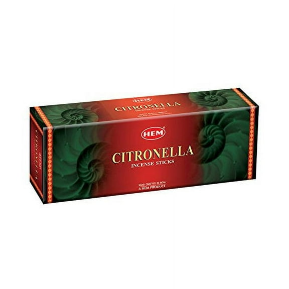 New: Hem Citronella Hexa Incense Stick, 6packs X 20 Sticks= 120 Sticks by Hem