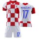 thumbnail image 1 of Nuevo 2021/2022 Kids Soccer Jersey 10 # Modric 17 # Mandzukic Football Jerseys Suit Shorts Set-17 White-16 BmatwkZeng Bmatwk Jersey, 1 of 2