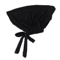 thumbnail image 1 of DPTALR Women Cross Solid Elastic Tether Forehead Cap Pierced Hole Earrings Ethnic Small Cap Bottoming Cap Hat, 1 of 1
