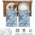 thumbnail image 5 of Navy Blue Starfish Kitchen Towels Set of 2, Coastal Ocean Summer Sea Nautical Absorbent Dish Towels for Kitchen, Microfiber Hand Towel, Quick Drying Tea Towel for Cleaning Decorative Dishcloths, 5 of 7