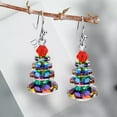 thumbnail image 4 of GKNET Fashion Christmas Tree Crystal Earrings Drop Dangle Elegant Women Party Jewelry-Color, 4 of 9