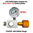 thumbnail image 4 of Scienceny 1X adaptador de conexión rápida CGA320 con manómetro EE. UU. Solo CAN Colombia manómetro 3500psi Filipinas Brasil CGA320 Type3 NO3, 4 of 6