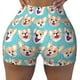 thumbnail image 2 of Fotbe Cute Corgi Head Shorts Sin Costuras – Shorts Deportivos de Cintura Alta para Mujer, Elásticos para Gimnasio, Yoga, Running o Ciclismo-Small, 2 of 8