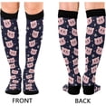 thumbnail image 2 of Coolnut Compression Socks Set of 2 Pairs for Women & Men - Best Support Socks for Running, Nurses, Travel (Cute Pink Cat) Gift, 2 of 7