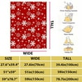 thumbnail image 7 of Skegnu Christmas Print Flannel Blanket, Holiday Themed Throw with Reindeer Snowflake Design for Sofa Bed Decor, Winter Warm Gift, 7 of 7