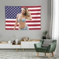 thumbnail image 6 of Madelyn Star Cline Tapestry Pink American Flag Wall Hanging College Dorm Decor Room Poster For Bedroom Living Room Gifts, 6 of 13