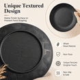 thumbnail image 5 of Homienly Dish Set for 8 40PCS Black Wheat Straw, Lightweight Unbreakable Plate and Bowl set, BPA Free, Stackable, Microwave and Dishwasher Safe for Home, Dorm and Travel, 5 of 7