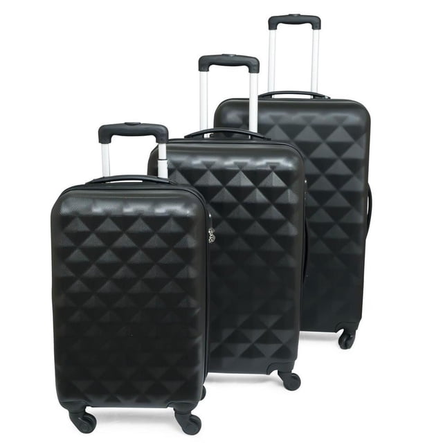 Set de 3 Maletas Expandibles Check In ABS 03 789 Negras