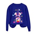 thumbnail image 2 of EGNMCR T-Shirts Imprimés de Pâques pour Femmes T-Shirts Graphiques pour Femmes T-Shirts pour Femmes Jour de Pâques Chandail à Capuchon Imprimé à Col Rond pour Femme Haut à Manches Longues T-Shirts pour Femmes, 2 of 3