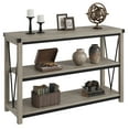 thumbnail image 1 of 47 Inch Entryway Table, 3 Tier Narrow Long Console Table With Storage, Wood Console Table for Living Room, Industrial Behind Couch Table, Hallway Table for Foyer, Entryway Furniture-Rustic Brown, 1 of 9