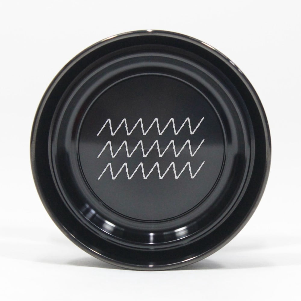 SENSE YOYO Senti-Metal Yo-Yo - Bi-Metal YoYo (Matte Black Body Gloss Black Rim Gloss Black Cap)