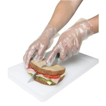1000-PACK ~ Disposable Plastic Gloves, Extra Thin and Flexible, One Size Fits All