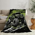 thumbnail image 4 of Camo Truck Blanket Plush Cozy Cool Car Throw Blankets for Girls Boys Women Men Kids Flannel Fleece Ultra Soft Fuzzy Party Blanket Gifts for Bed 80"X60", 4 of 6