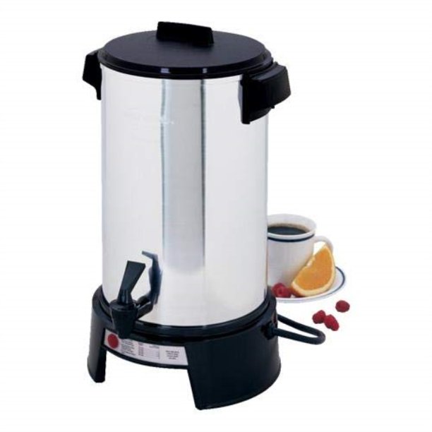 west bend 43536 highly polished aluminum commercial coffee urn features automatic temperature